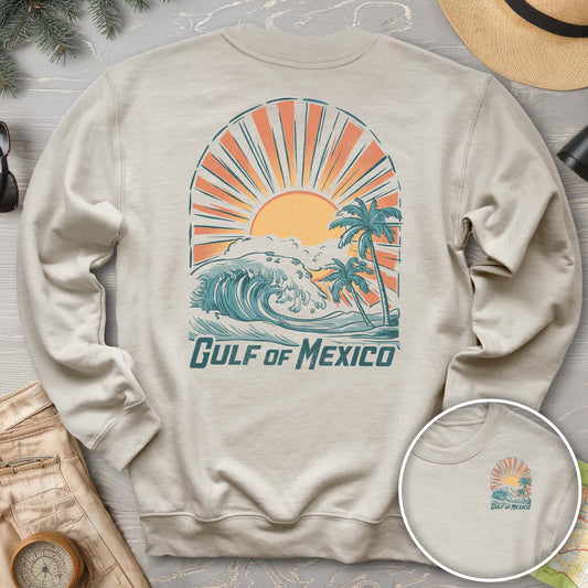 Gulf of Mexico "Sunny Vibes" Front/Back Print Sweatshirt