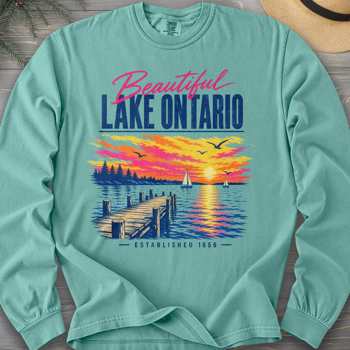Lake Ontario Color Burst Long Sleeve Shirt