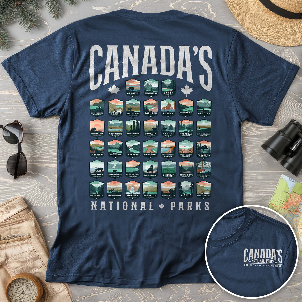 Canada's National Parks "Badges" T-shirt