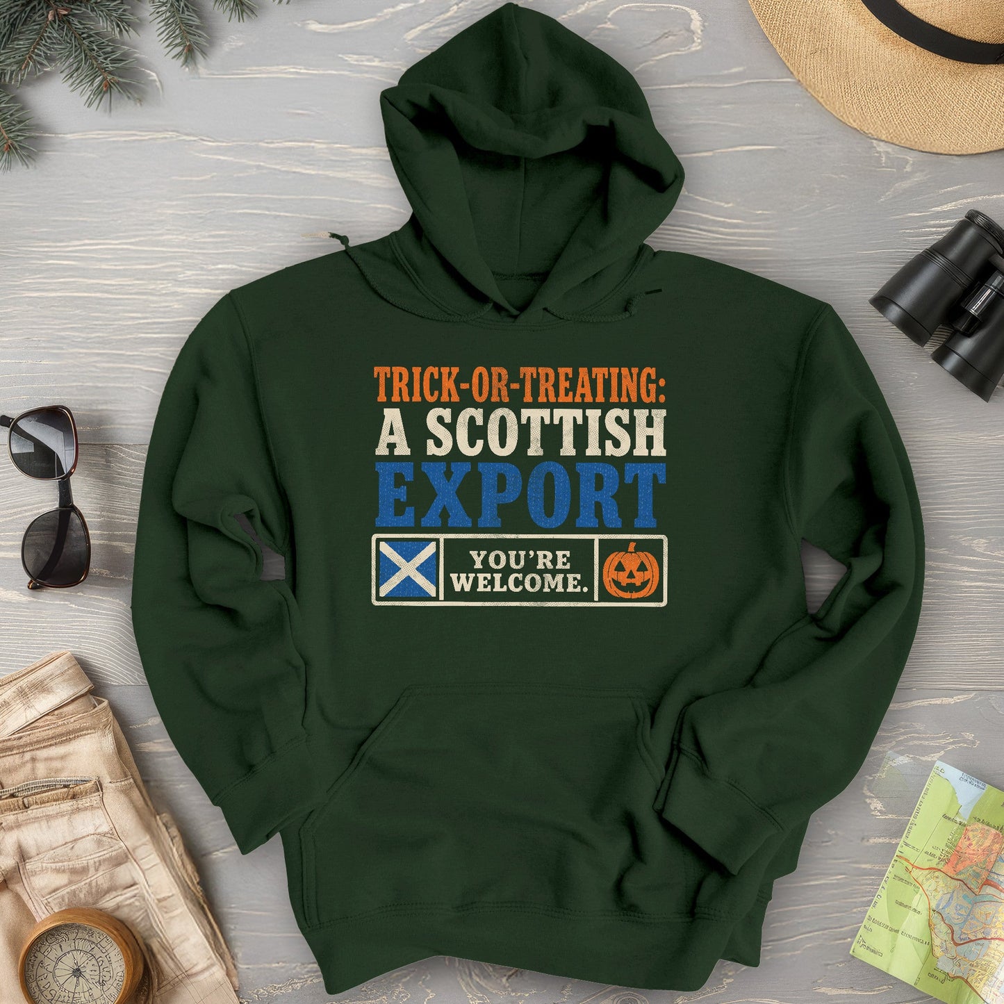Trick Or Treat Scottish Hoodie