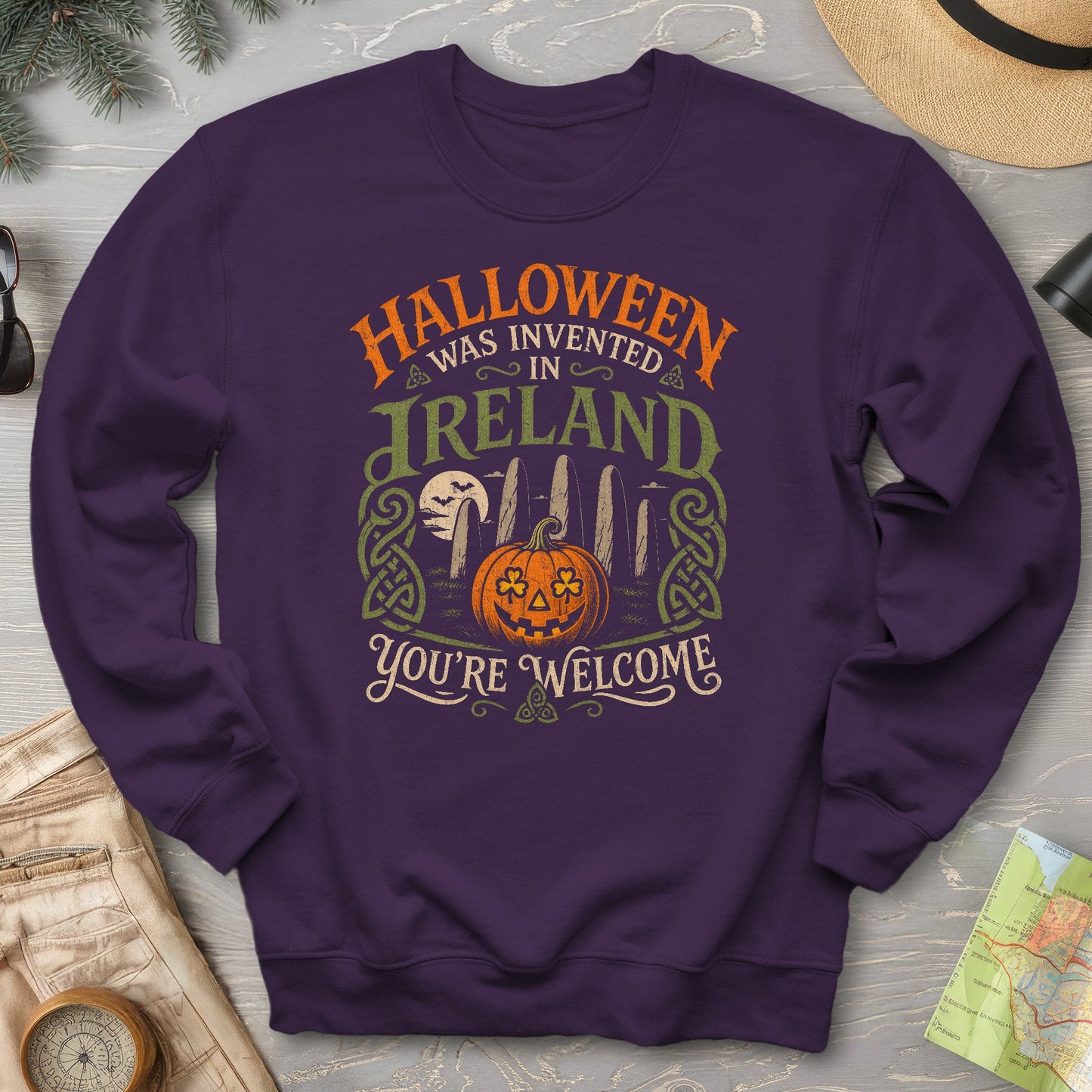 Invented In Ireland Halloween Sweatshirt