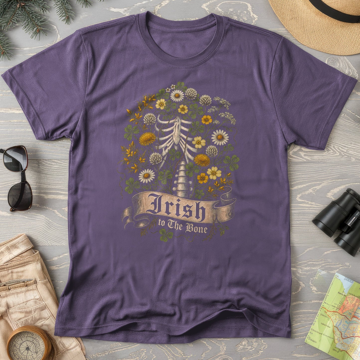 Irish To The Bone Floral T-Shirt
