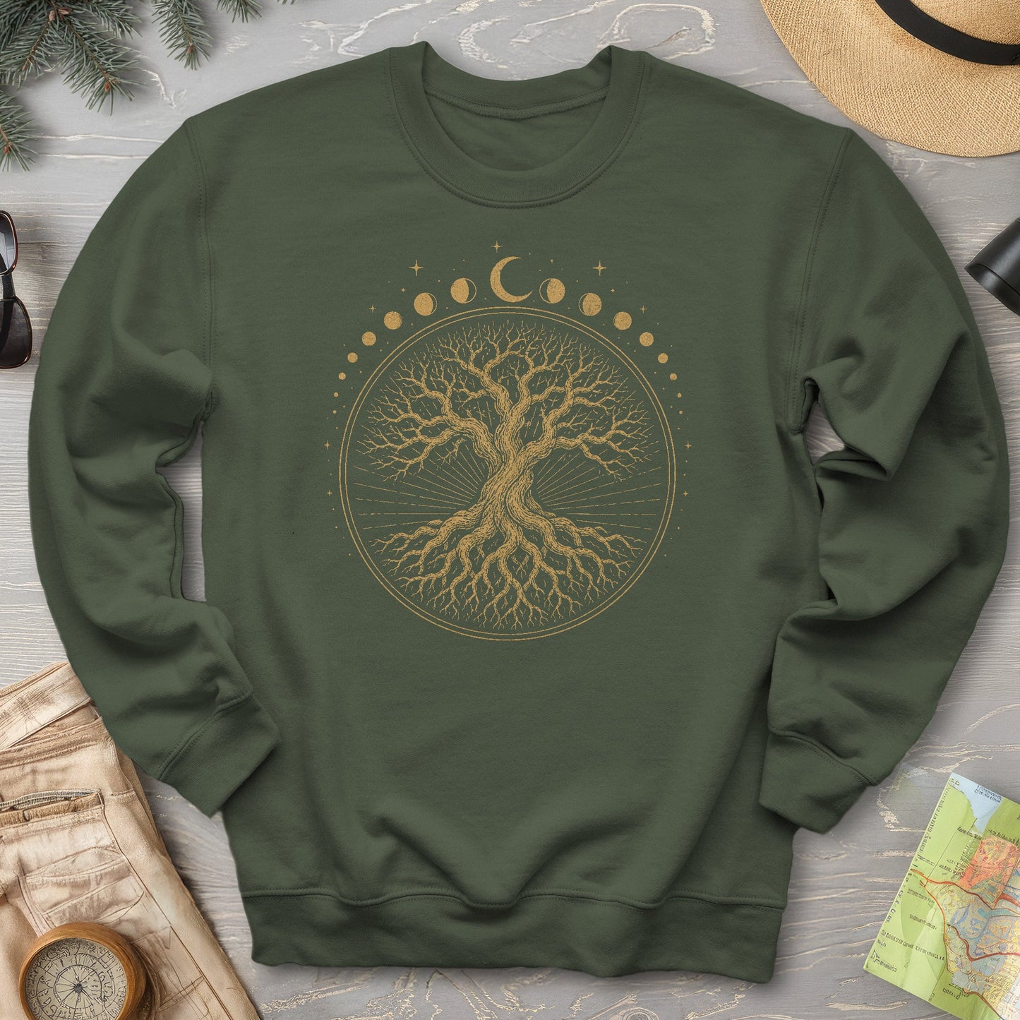Moon Phase Tree Sweatshirt