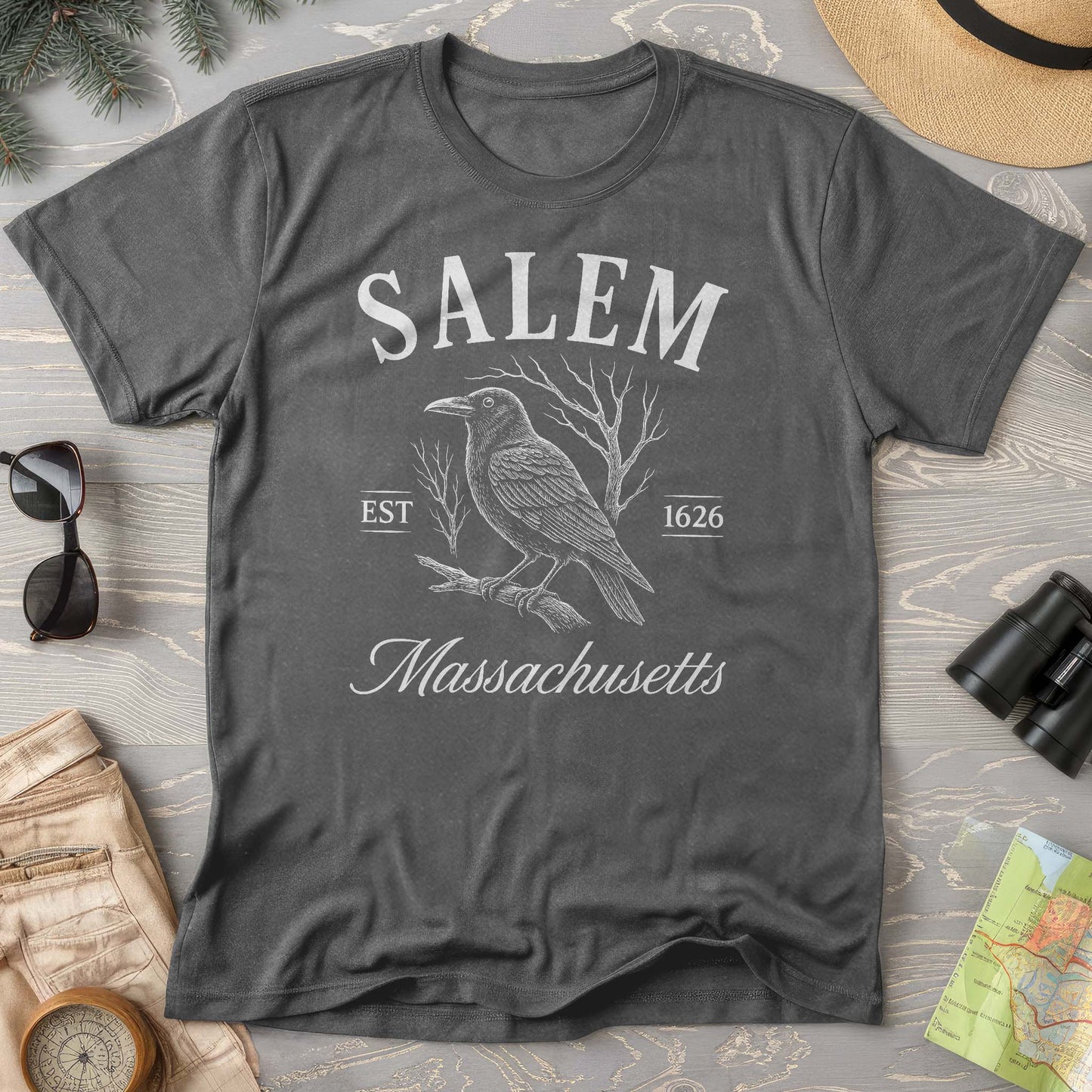 Salem Massachusetts Raven T-Shirt