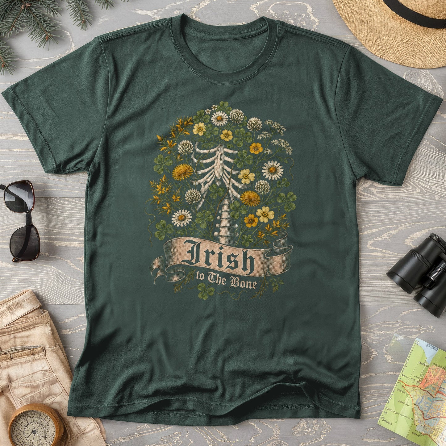 Irish To The Bone Floral T-Shirt