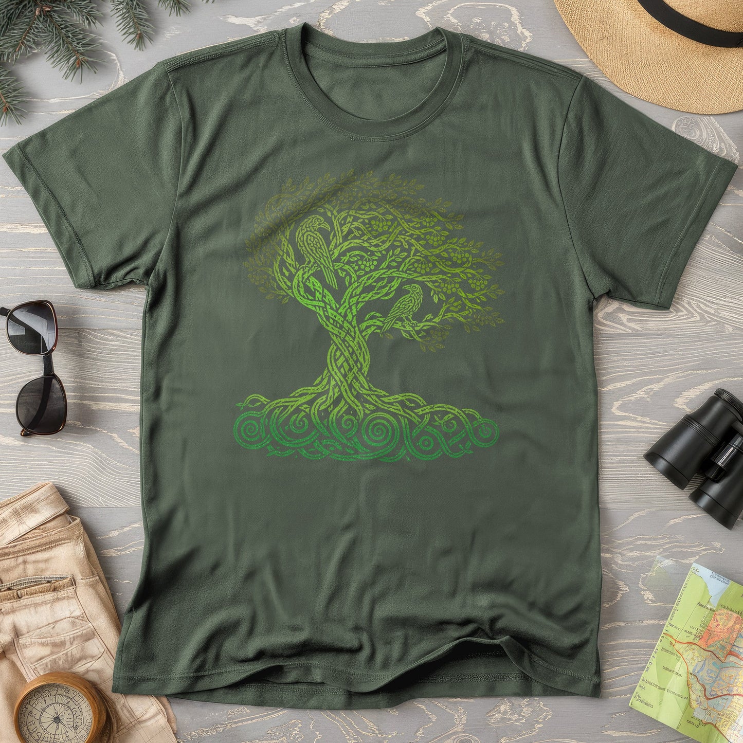 Celtic Raven Tree T-Shirt
