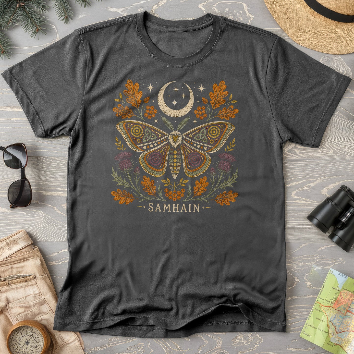 Samhain Autumn Moth T-Shirt