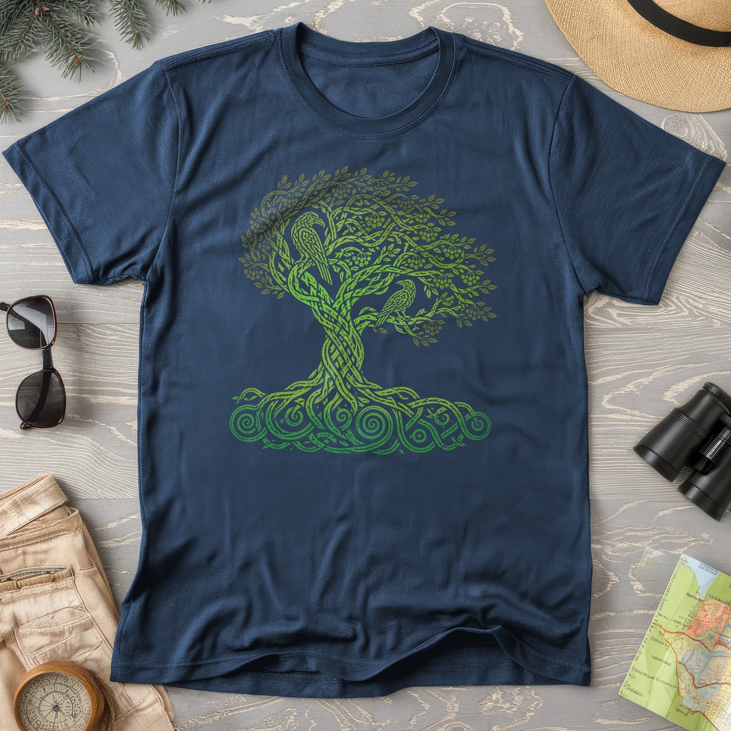 Celtic Raven Tree T-Shirt