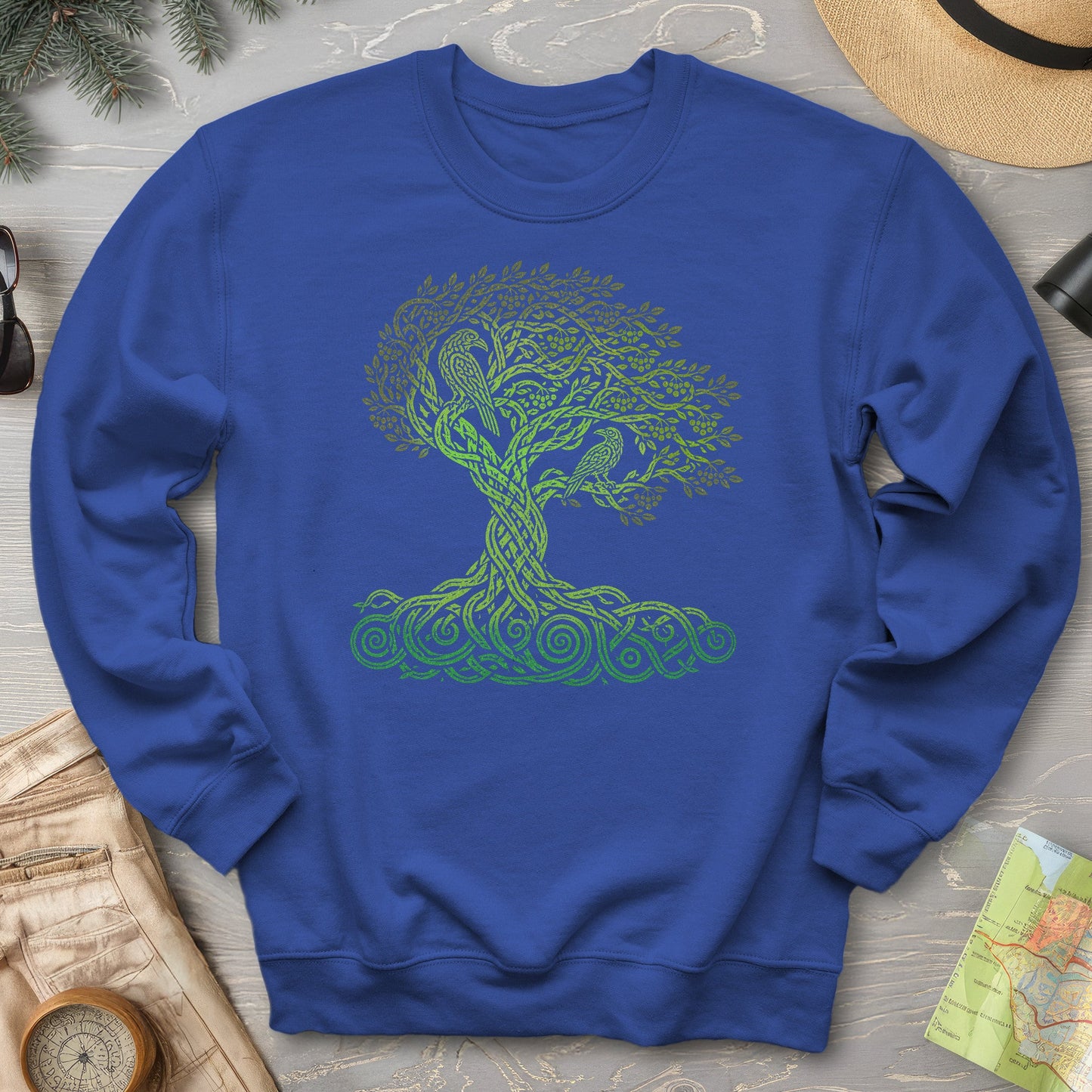Celtic Raven Tree Sweatshirt