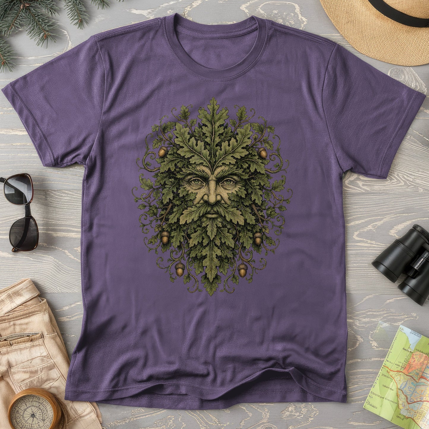 Green Man Oak T-Shirt