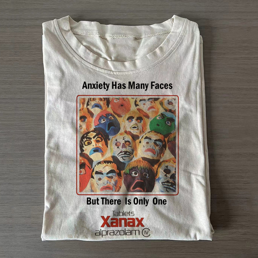 Xanax Anxiety Faces T-shirt