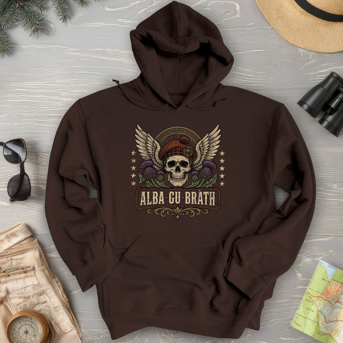 Alba Skull Thistle Hoodie
