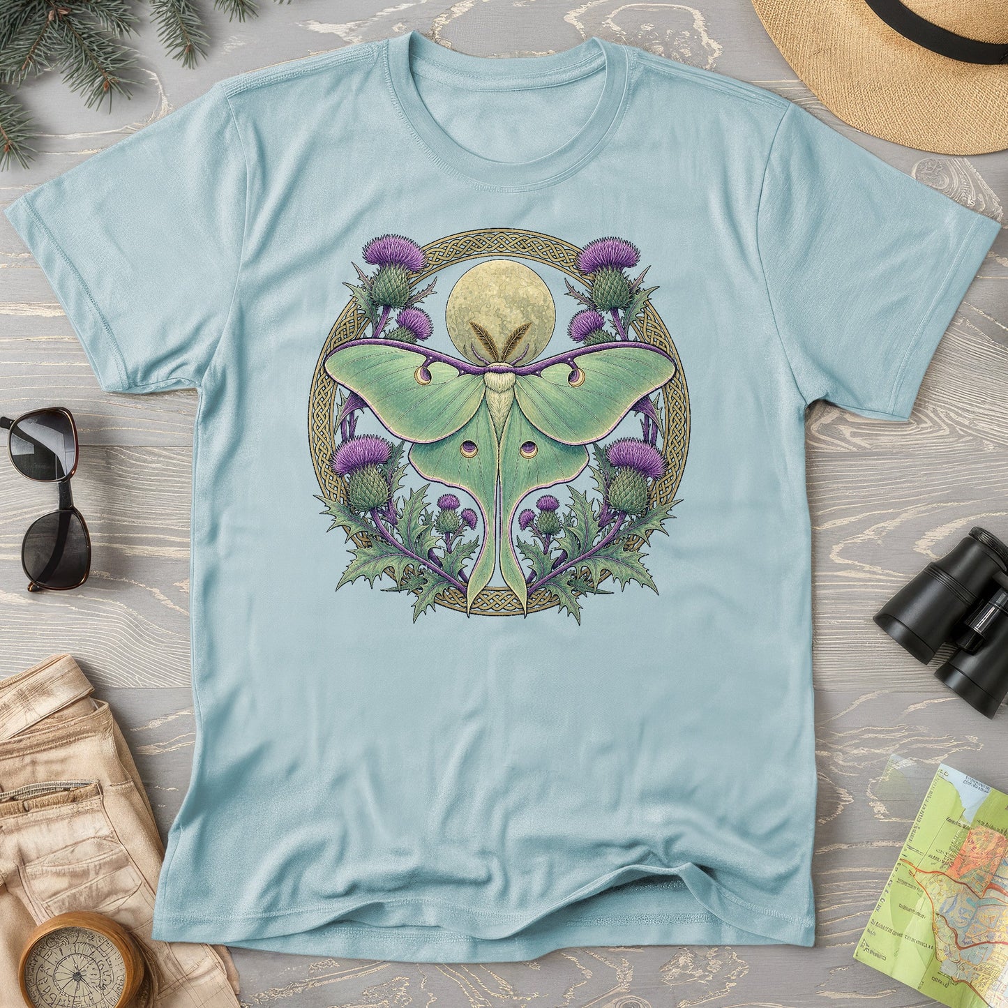 Thistle Luna Moth T-Shirt