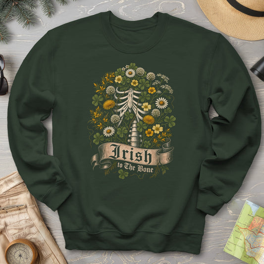 Irish To The Bone Floral Sweatshirt