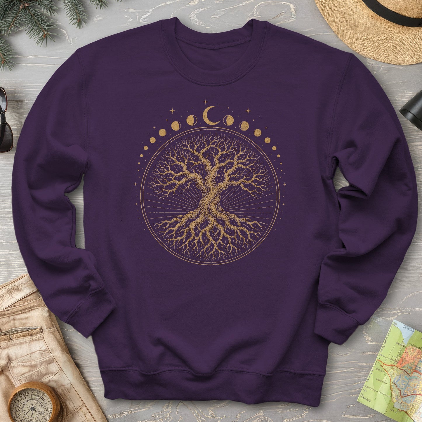Moon Phase Tree Sweatshirt