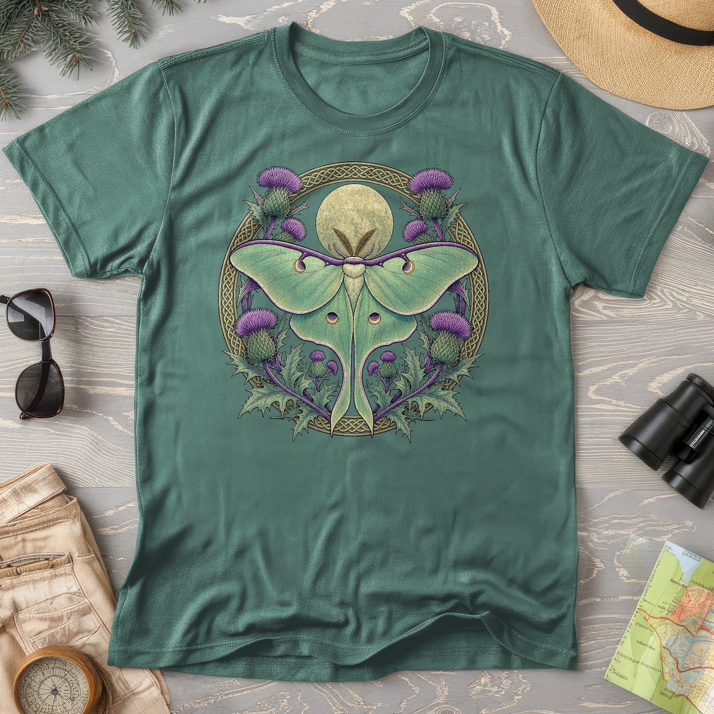 Thistle Luna Moth T-Shirt