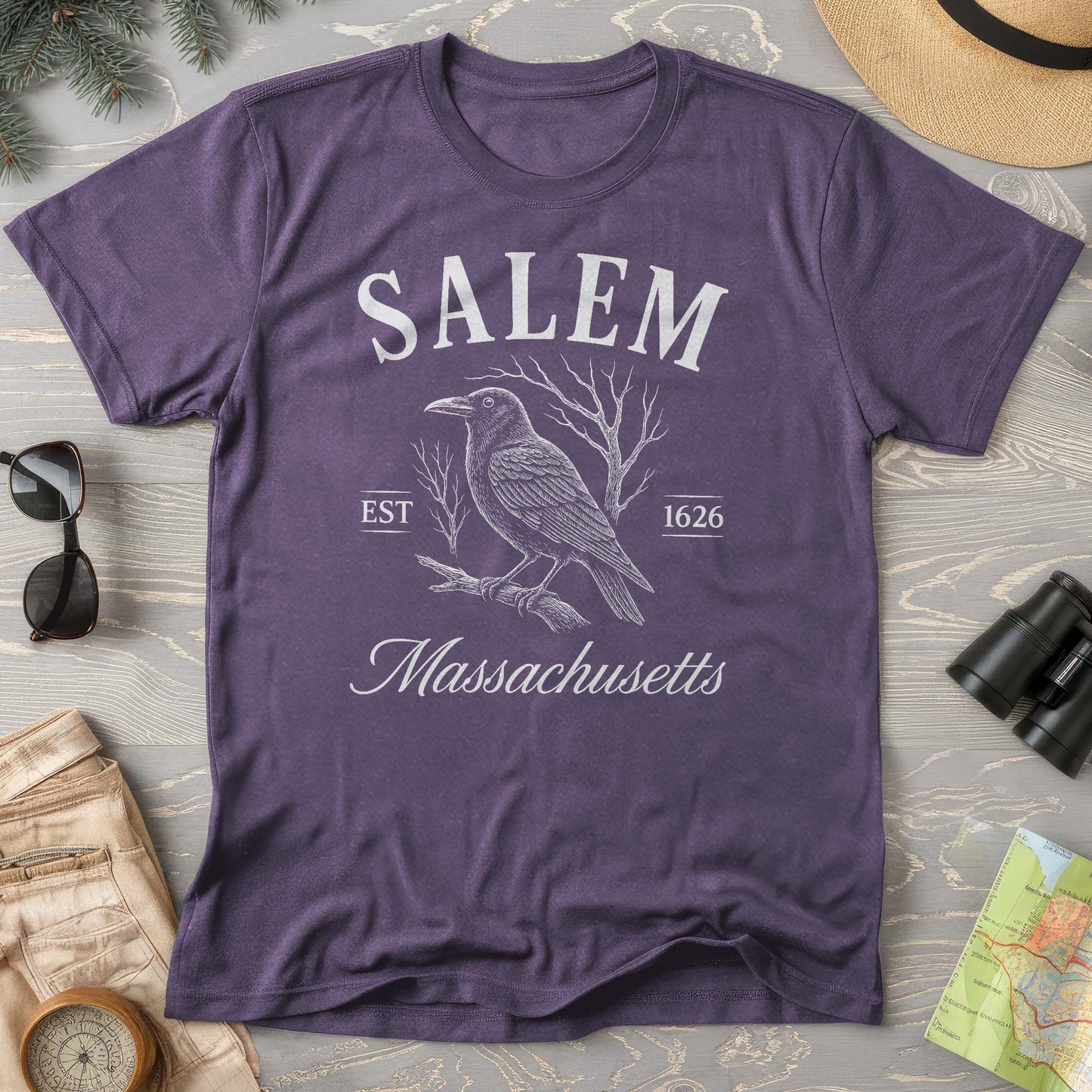 Salem Massachusetts Raven T-Shirt