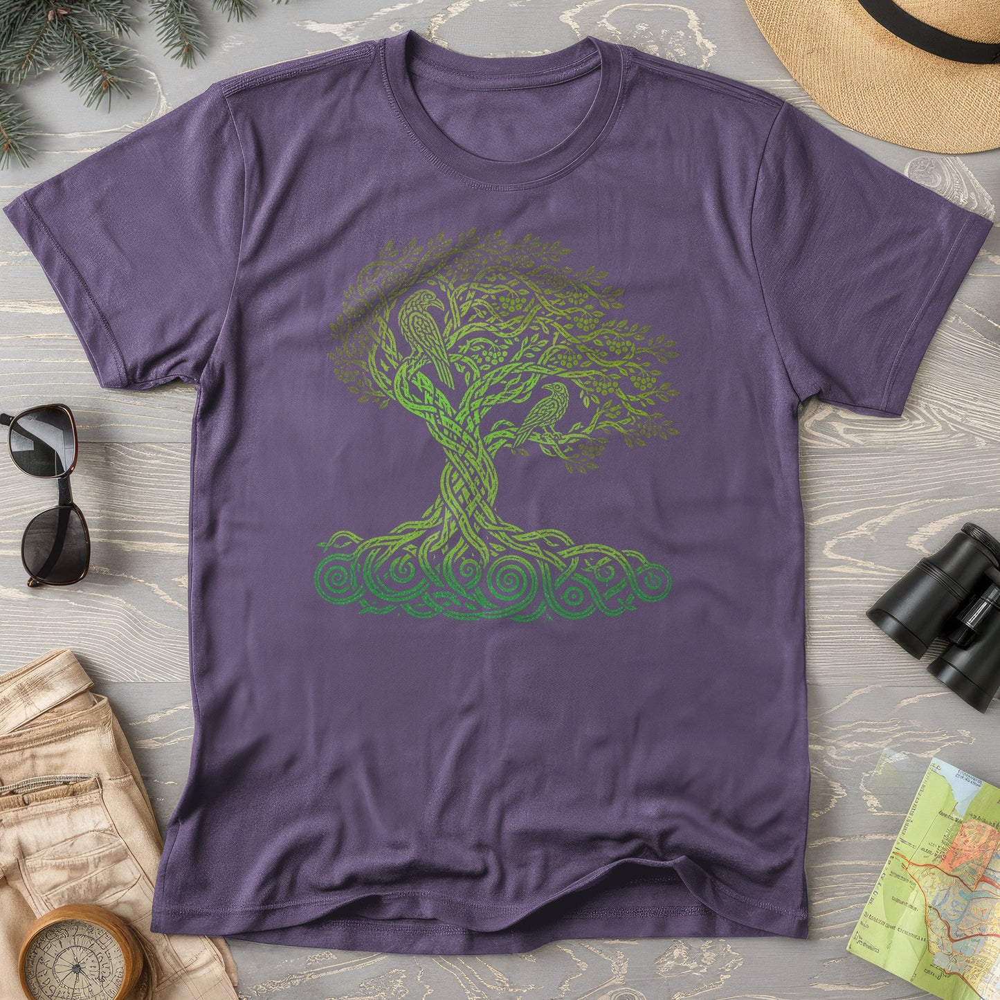 Celtic Raven Tree T-Shirt