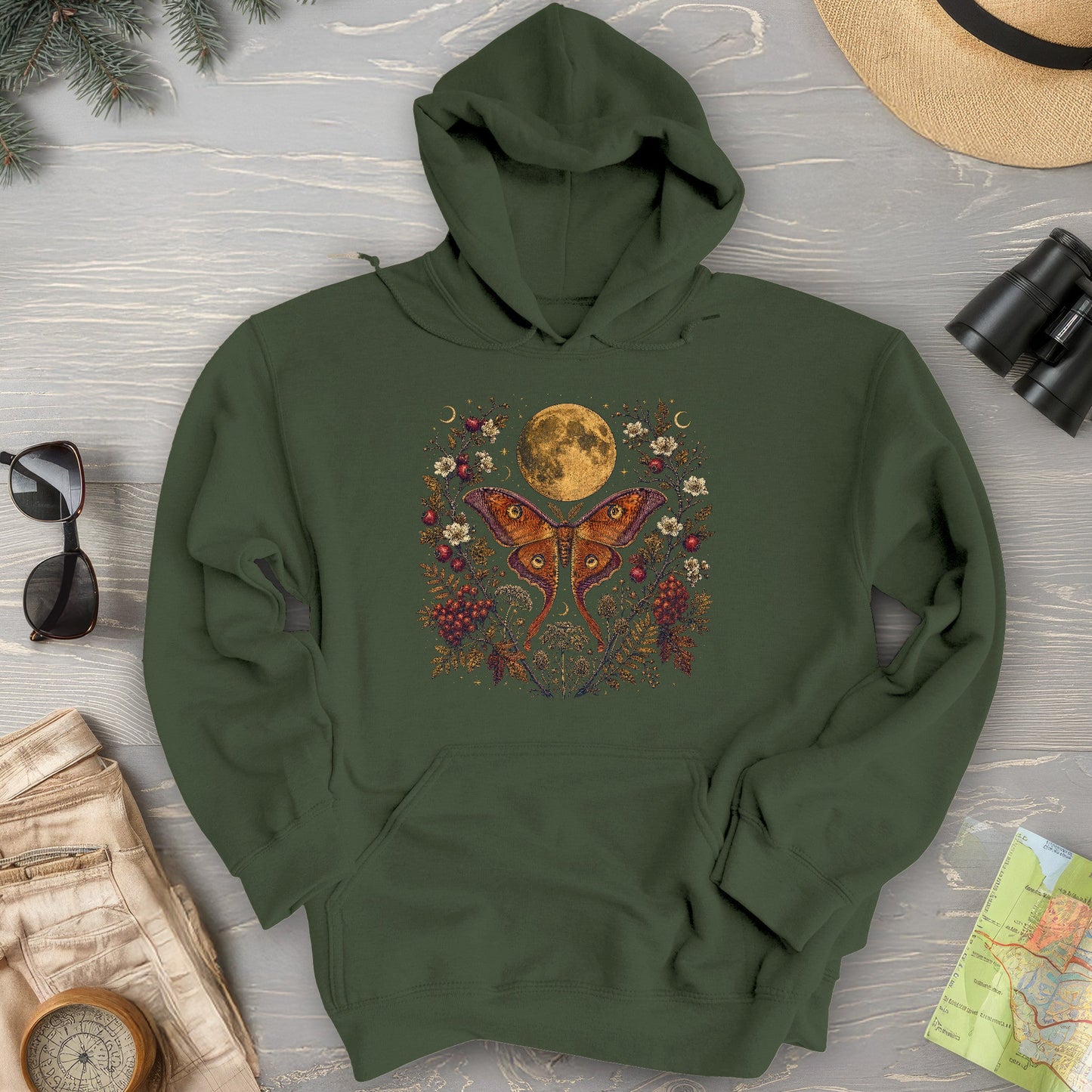 Harvest Moon Moth Hoodie