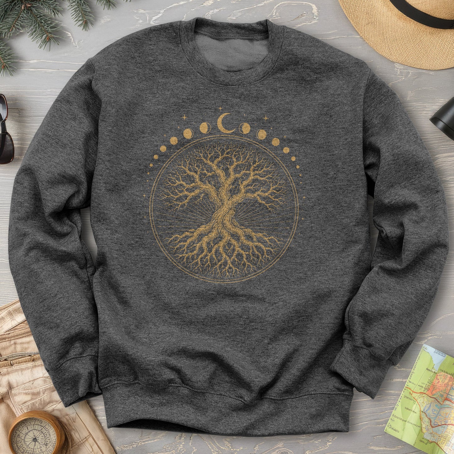 Moon Phase Tree Sweatshirt