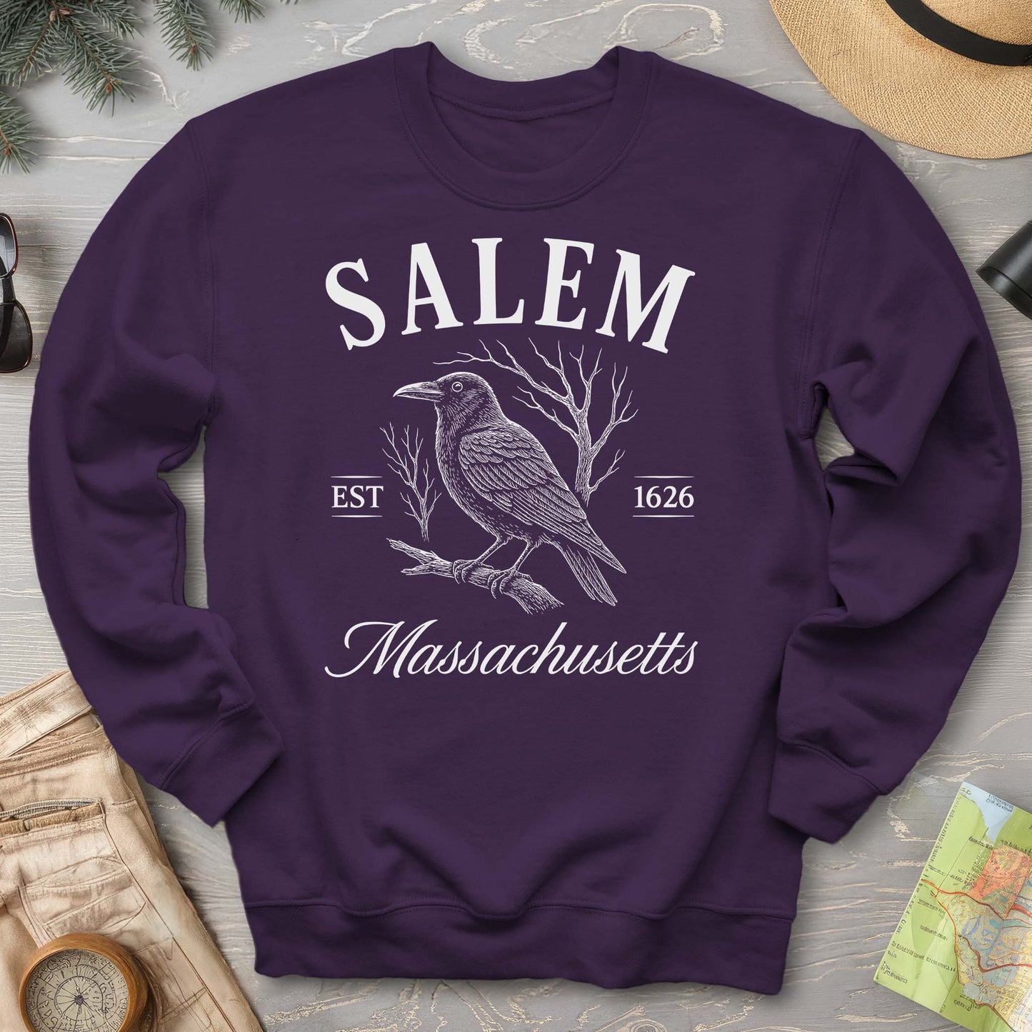 Salem Massachusetts Raven Sweatshirt