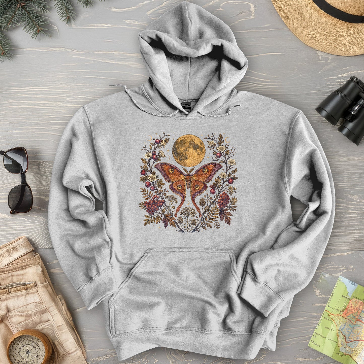 Harvest Moon Moth Hoodie