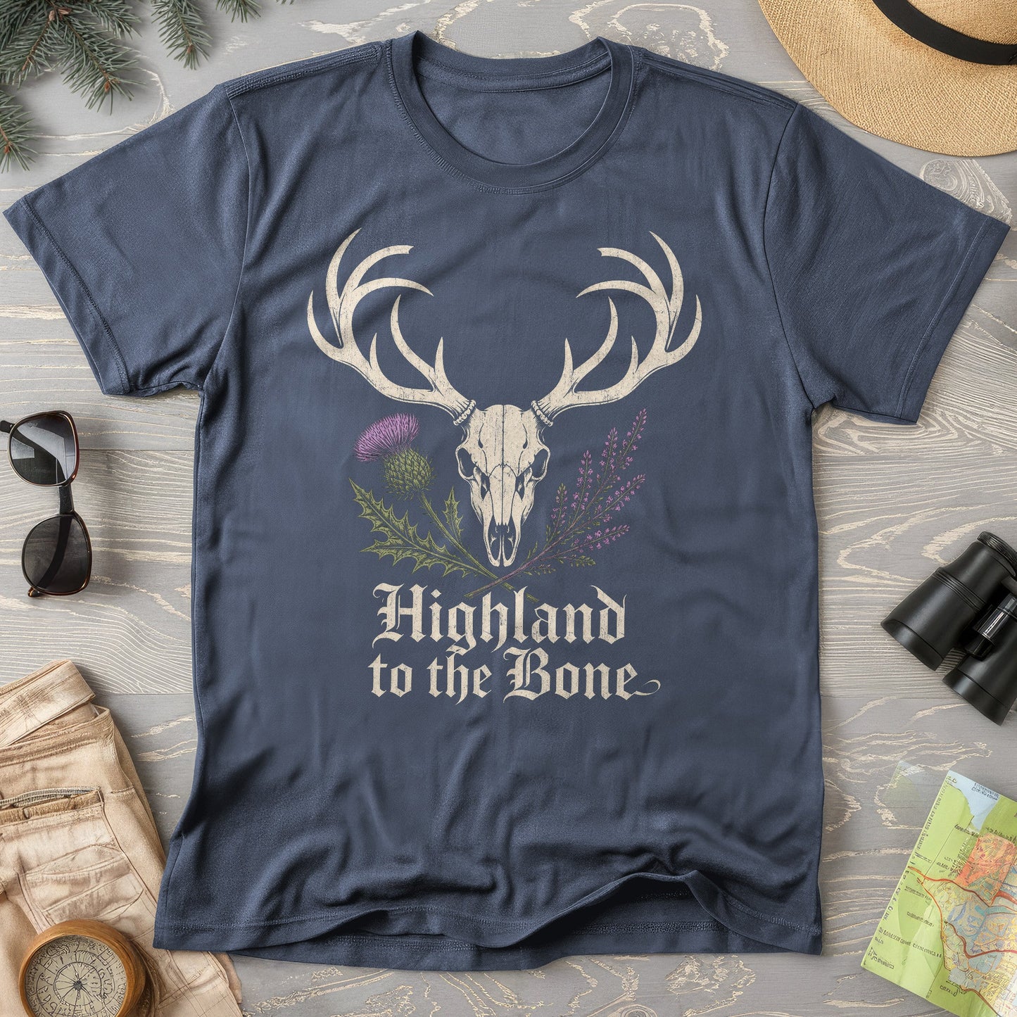 Highland Stag Skull T-Shirt