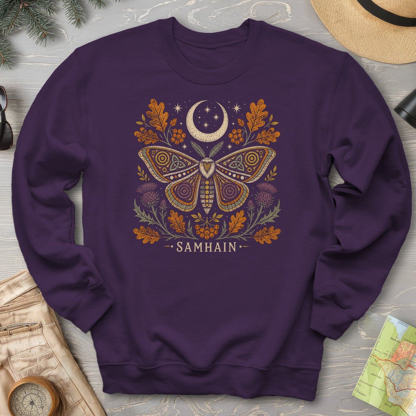 Samhain Autumn Moth Sweatshirt