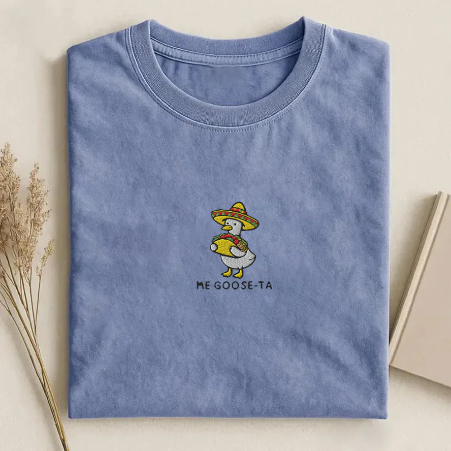 Mexican Goose Embroidered T-Shirt