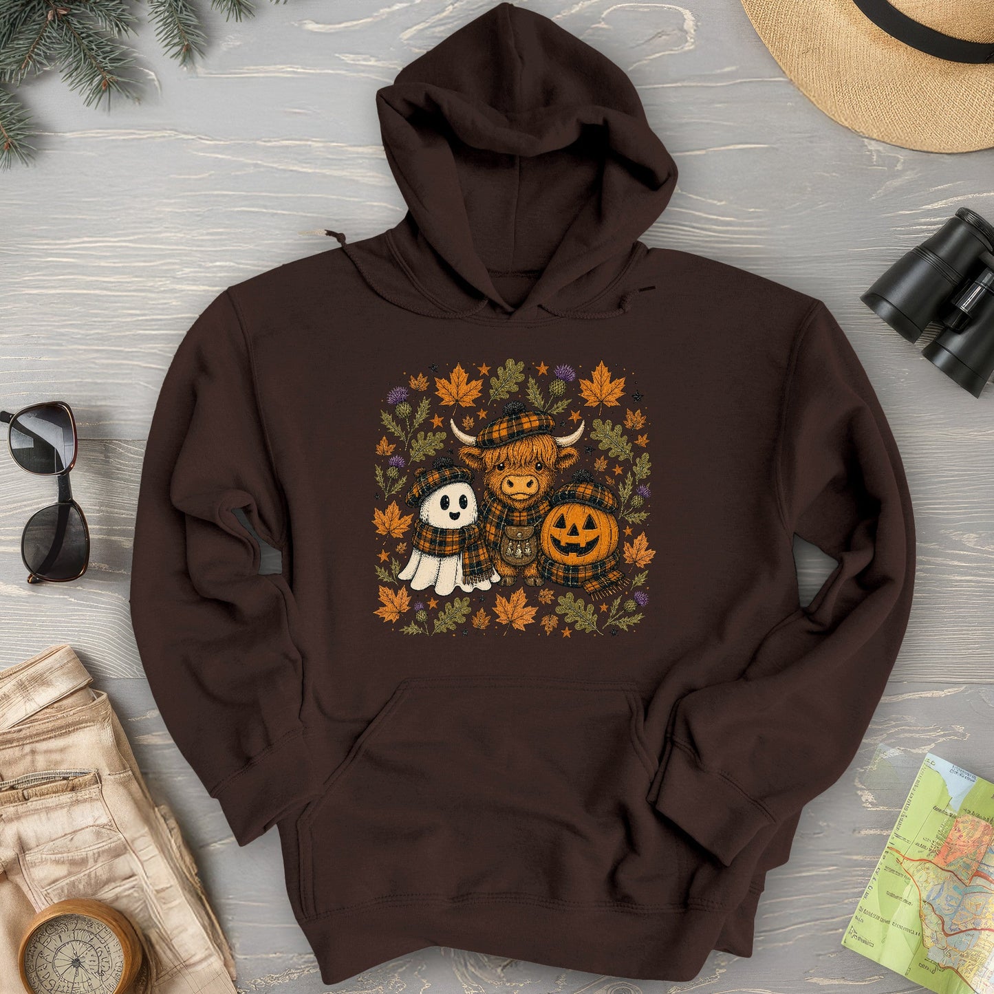 Autumn Plaid Trio Hoodie