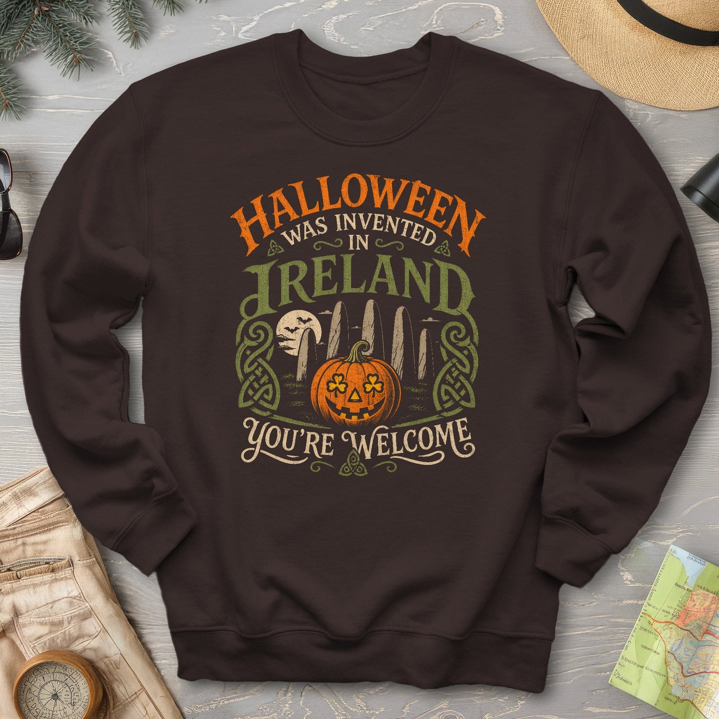 Invented In Ireland Halloween Sweatshirt