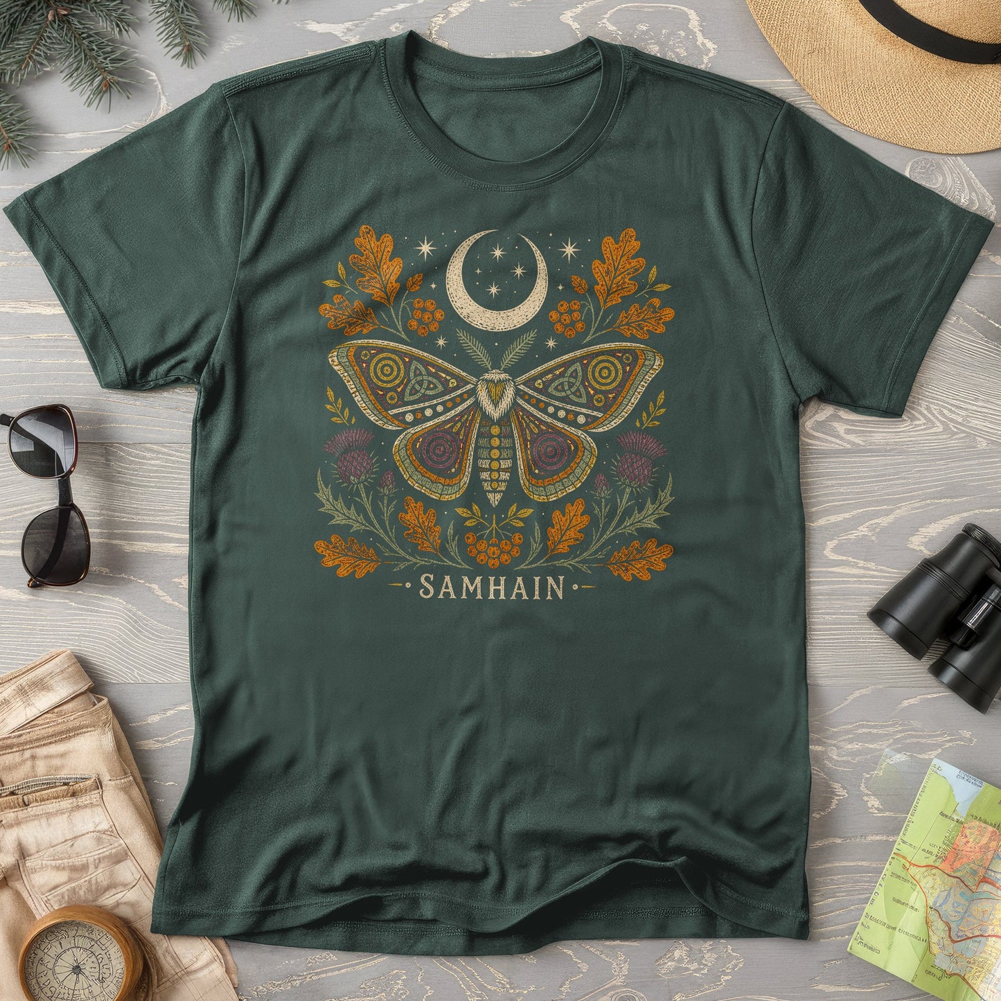 Samhain Autumn Moth T-Shirt
