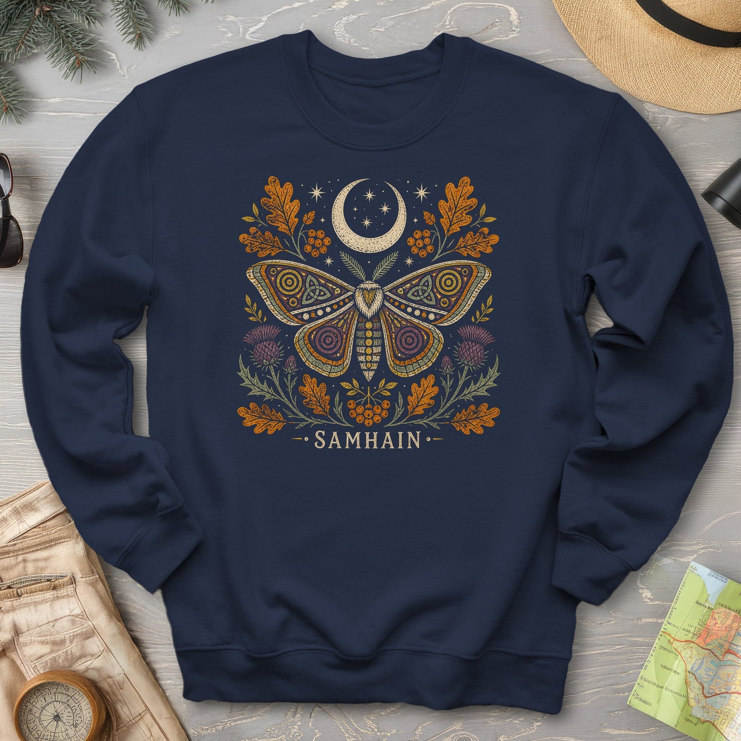 Samhain Autumn Moth Sweatshirt