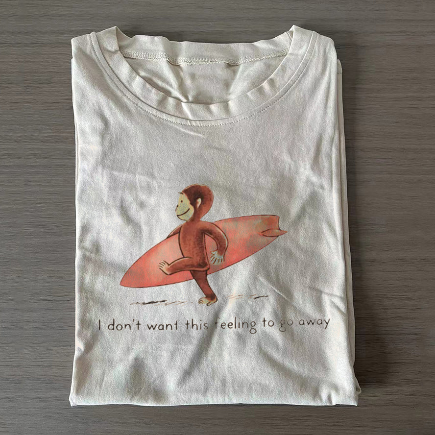 Vintage Surfer Monkey T-shirt